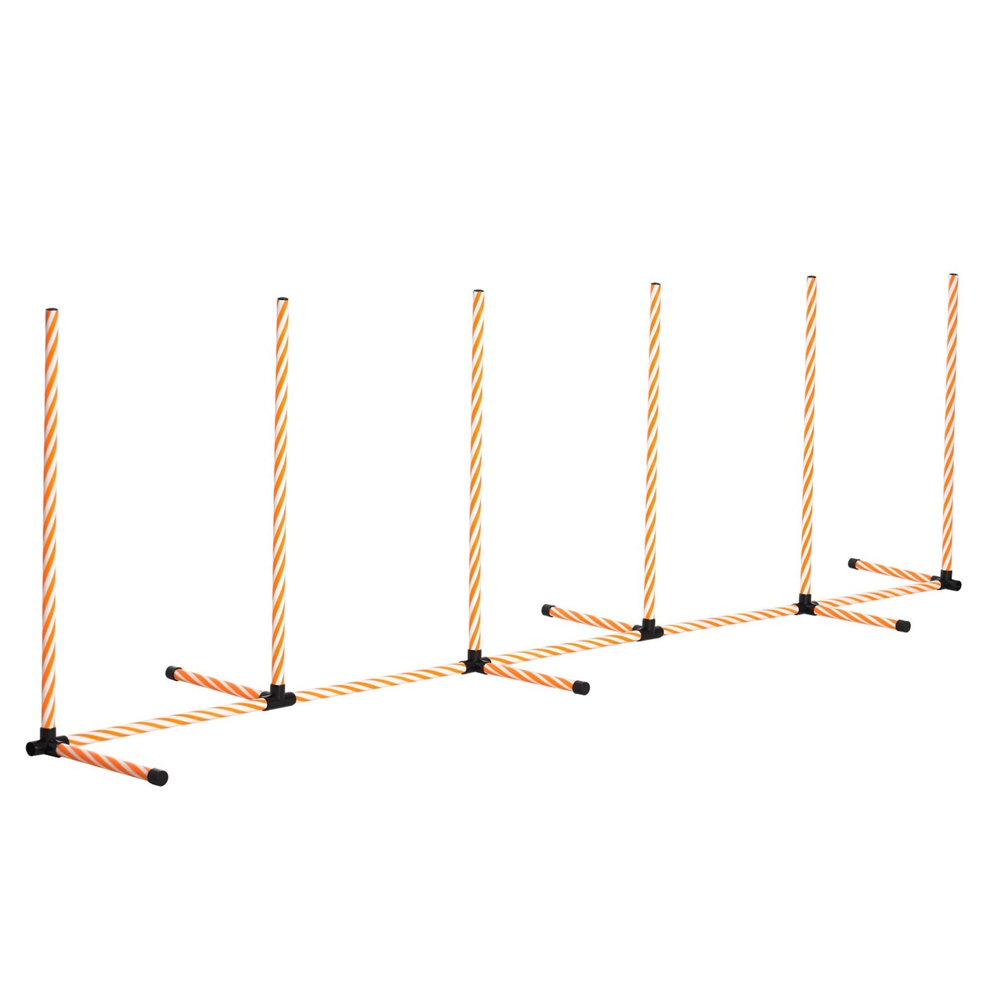 Professional Dog Agility Weave Pole Training Obstacle Course Set with Whistle