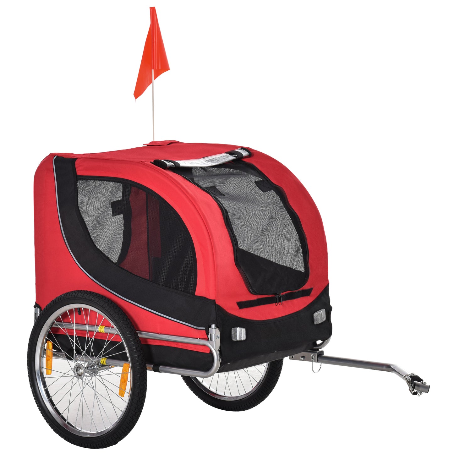 Pet Carrier and Bicycle Trailer for Small to Medium Dogs and Cats - Black and Blue