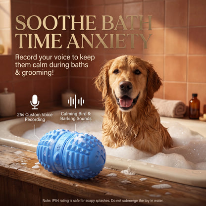 Smartwell Interactive Motion-Activated Dog Toy Ball with Voice Recording and Quiet Mode for Small to Medium Indoor Dogs