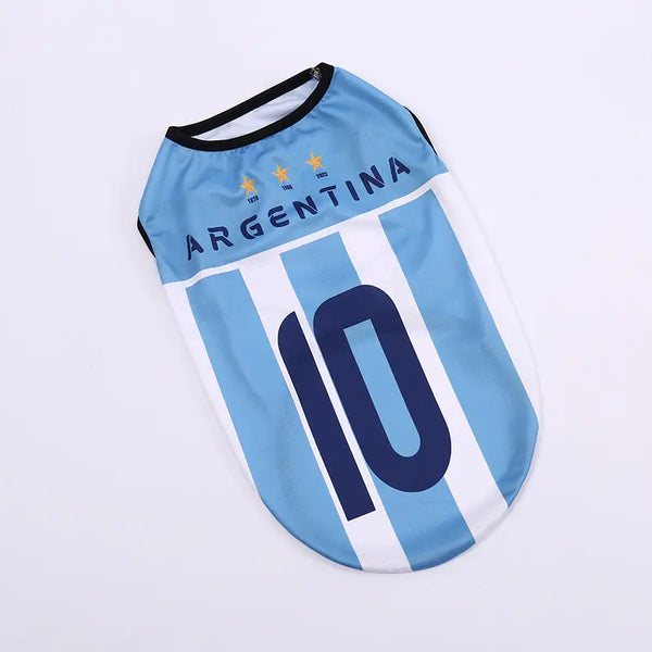 Lightweight Summer Pet Soccer Jersey Vest for Dogs and Cats - Breathable Sleeveless Team-Inspired Apparel for Small to Medium Pets