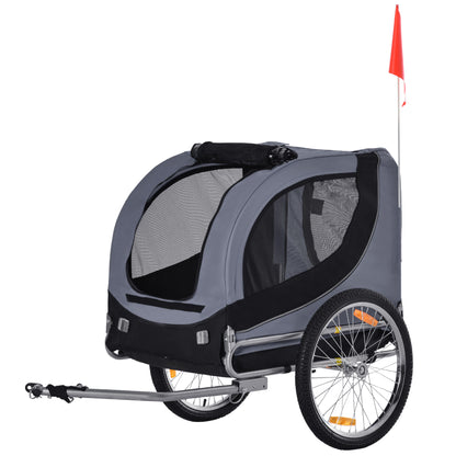 Pet Carrier and Bicycle Trailer for Small to Medium Dogs and Cats - Black and Blue