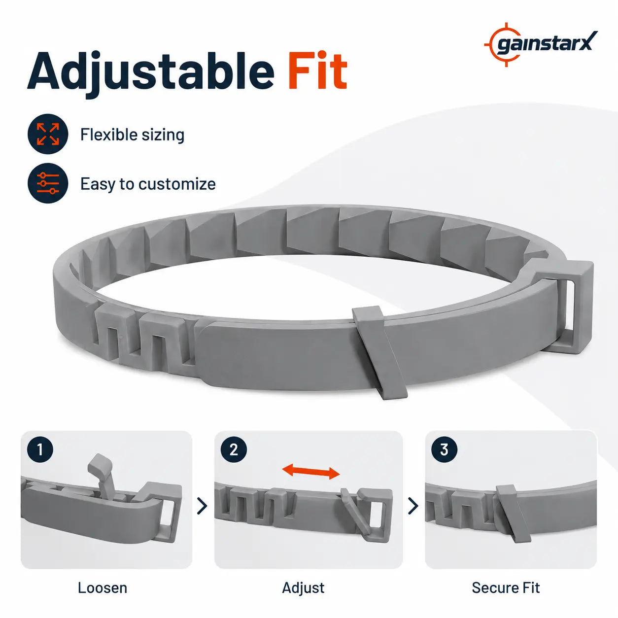 Gainstarx Adjustable Lightweight Dog Collar with Fresh Scent for Large Dogs Over 18 lbs - Ideal for Daily Walks and Outdoor Activities