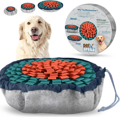 Snuffle Mat Dog Puzzle Toy and Slow Feeder for Training and Enrichment | Encourages Healthy Habits Through Nose Work Activities, Reduces Boredom, and Supports Focused Engagement in Daily Exercise Routines