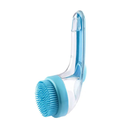 2026 Advanced 2-In-1 Pet Bath Brush with Built-In Soap Dispenser, Soft Silicone Grooming and Shedding Comb for Dogs and Cats, Gentle Massage Scrubber for Effortless Bathing and Enhanced Coat Cleanliness