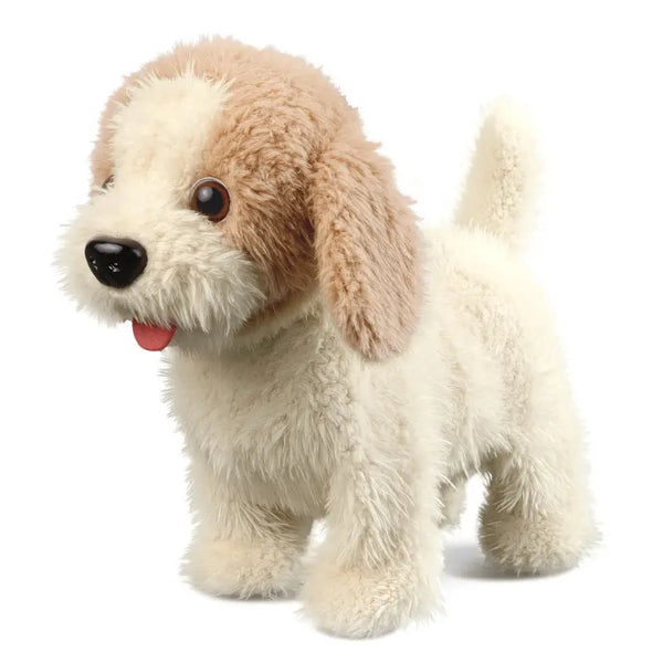 TUMAMA Interactive Realistic Puppy Toy - Walking and Barking Plush Dog with Leash, Songs, Touch and Voice Activation, DIY Feeding Set for Imaginative Play and Emotional Development