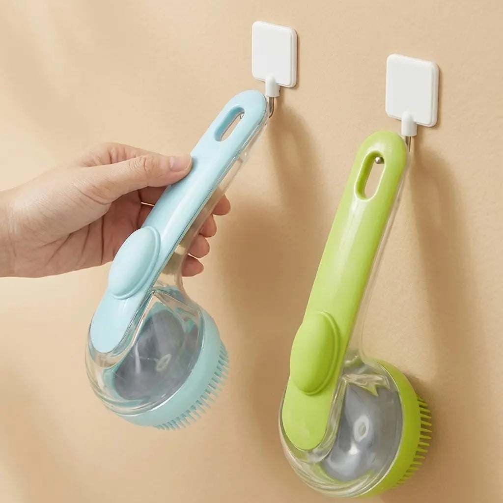 2026 Innovative 2-In-1 Pet Bath and Grooming Deshedding Brush with Integrated Soap Dispenser, 8In x 3In x 4In, Gentle Massage Tool for Dogs and Cats, Enhances Coat Care, Improves Bathing Experience, Promotes Blood Circulation