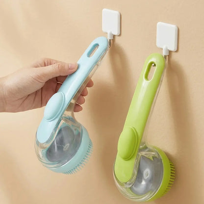 2026 Innovative 2-In-1 Pet Bath and Grooming Deshedding Brush with Integrated Soap Dispenser, 8In x 3In x 4In, Gentle Massage Tool for Dogs and Cats, Enhances Coat Care, Improves Bathing Experience, Promotes Blood Circulation