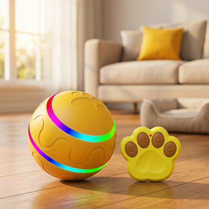 Interactive Dog Ball - Upgraded Durable Motion-Activated Automatic Rolling Toy for Dogs of All Sizes, USB Rechargeable by Springtok