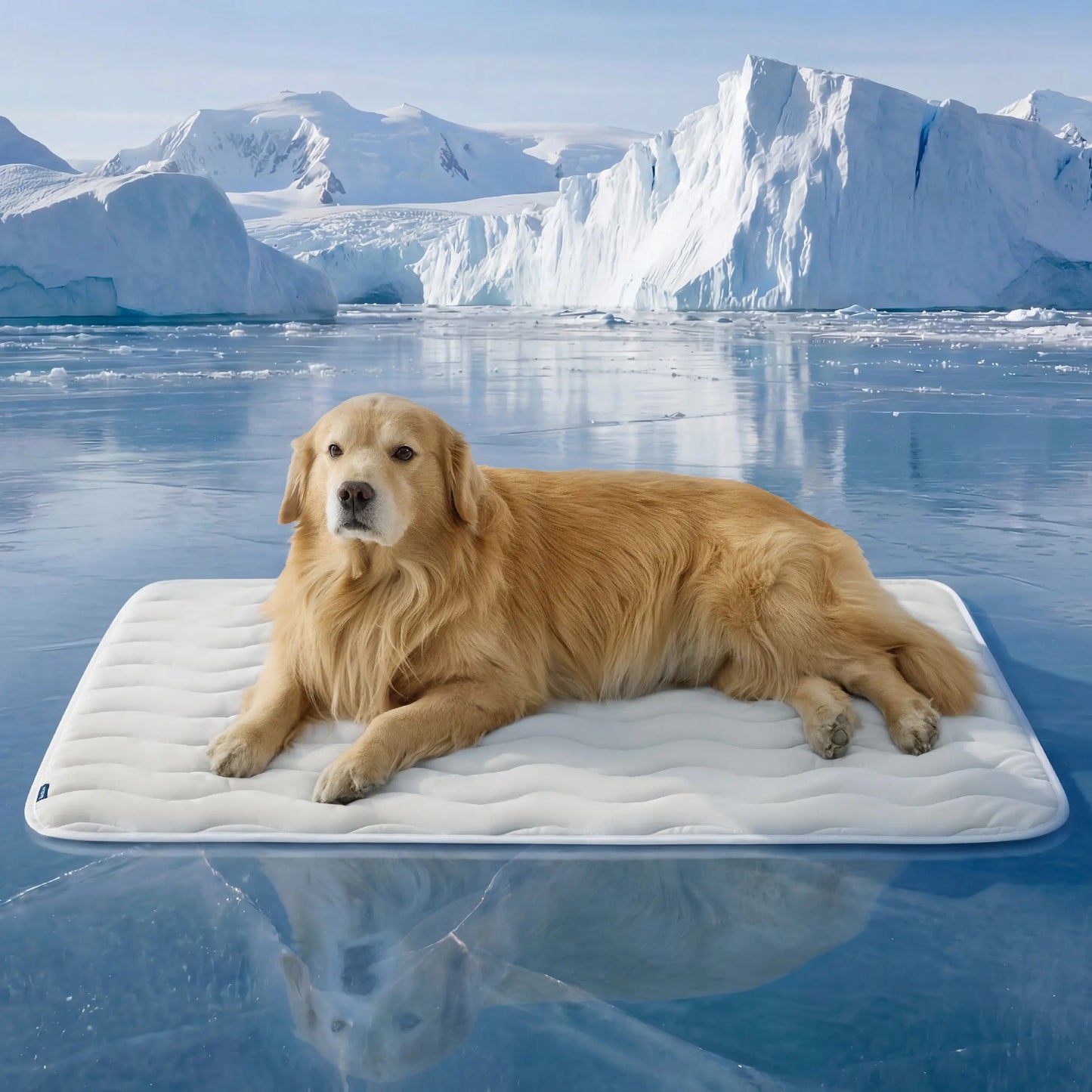 Bedsure Washable Cooling Mat for Dogs – Q-MAX>0.4 Non-Slip Summer Crate Bed for Large Dogs, No Gel or Electricity Required