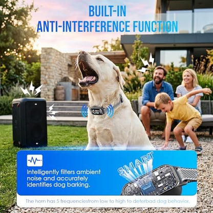 Bark Control Collar Set for Dogs - Adjustable Sensitivity and Training Modes for Pets 11-120 lbs