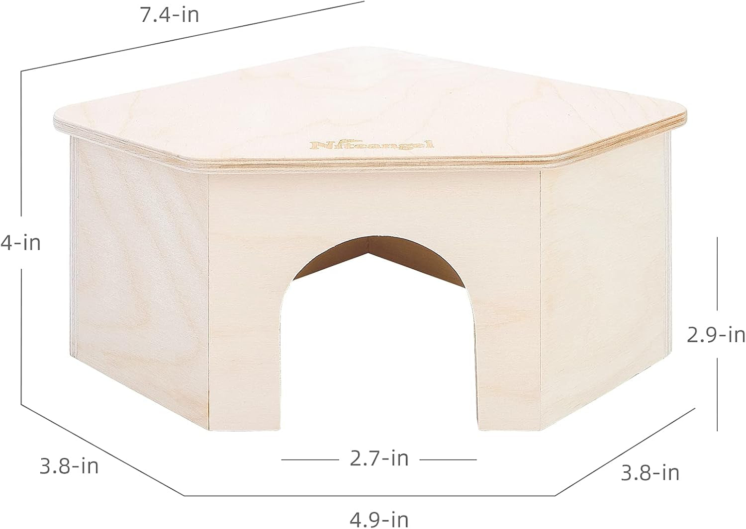Birch Chamber Maze Hamster Hideout - Forest Habitat Decoration for Small Pets Including Hamsters, Mice, and Gerbils