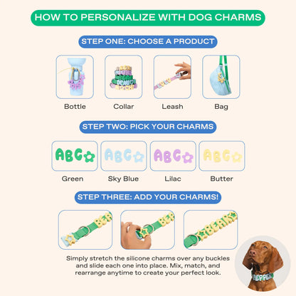 Personalize Your Pup's Style with Our Colorful Silicone Dog Charms for Collars, Leashes, and Bottles