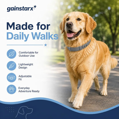 Gainstarx Adjustable Lightweight Dog Collar with Fresh Scent for Large Dogs Over 18 lbs - Ideal for Daily Walks and Outdoor Activities