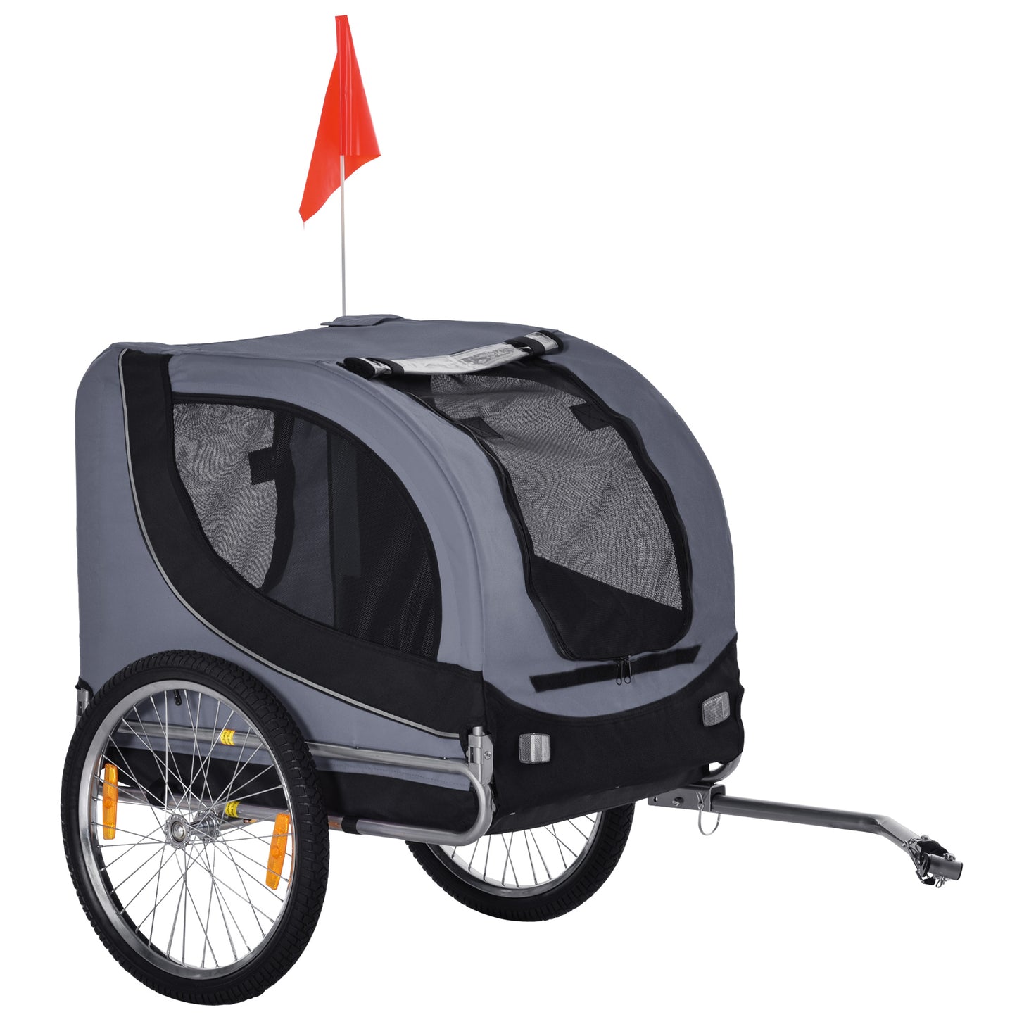 Pet Carrier and Bicycle Trailer for Small to Medium Dogs and Cats - Black and Blue