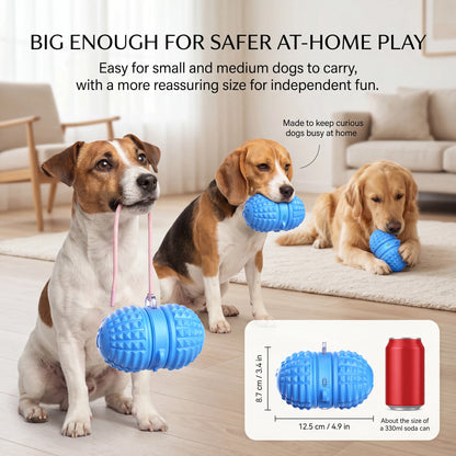Smartwell Interactive Motion-Activated Dog Toy Ball with Voice Recording and Quiet Mode for Small to Medium Indoor Dogs