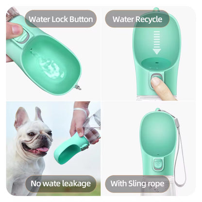 Portable Leakproof Dog Water Bottle for Small and Large Dogs and Cats - Ideal for Outdoor Walks and Adventures