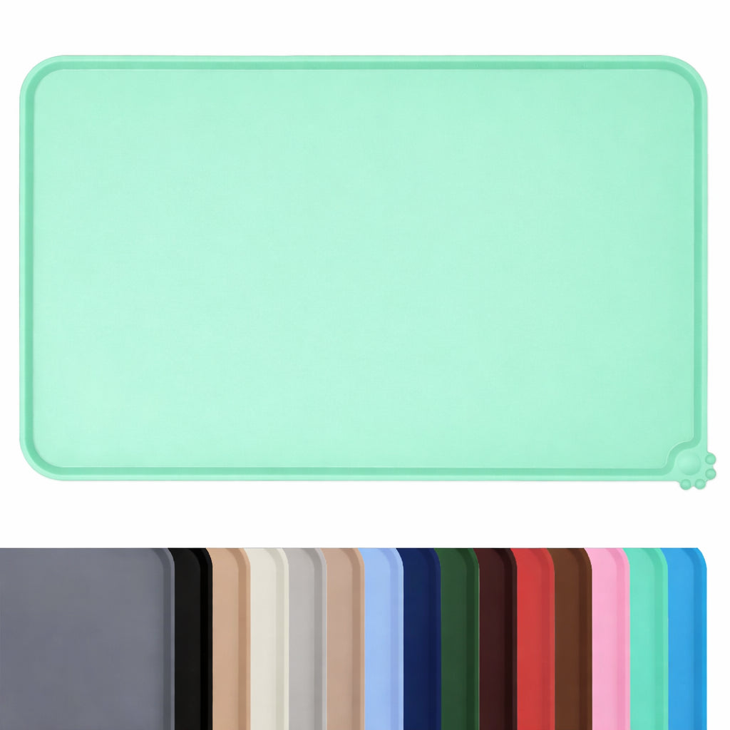Waterproof Non-Slip Silicone Pet Feeding Mat for Cats and Dogs