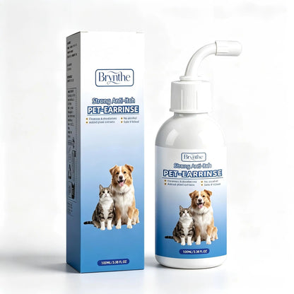 Gentle Pet Ear Wash - The Ultimate Odor-Free Cleaning Solution for Your Dogs and Cats