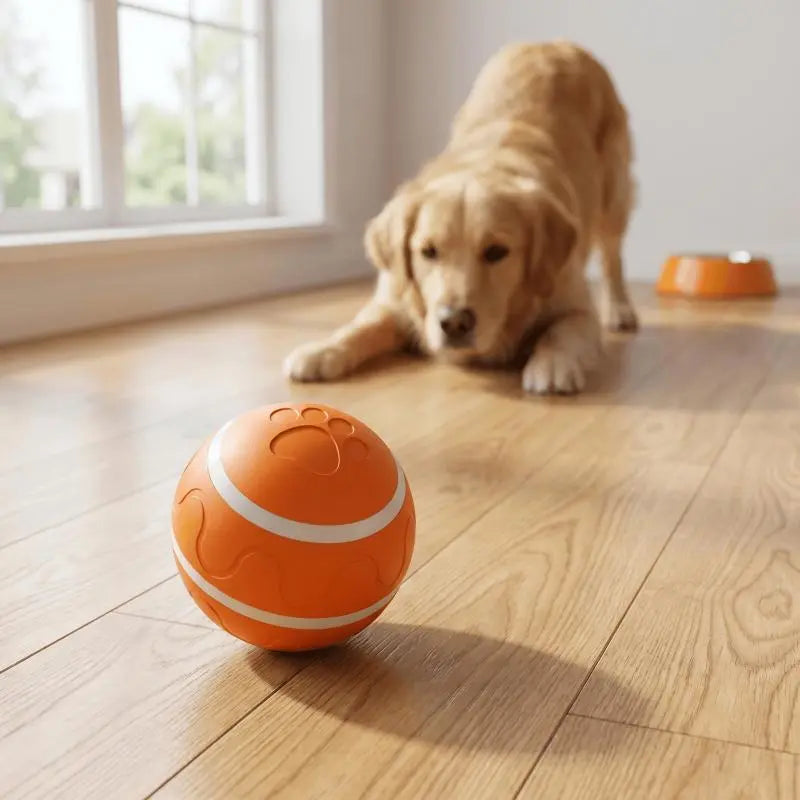 Interactive Dog Ball - Upgraded Durable Motion-Activated Automatic Rolling Toy for Dogs of All Sizes, USB Rechargeable by Springtok