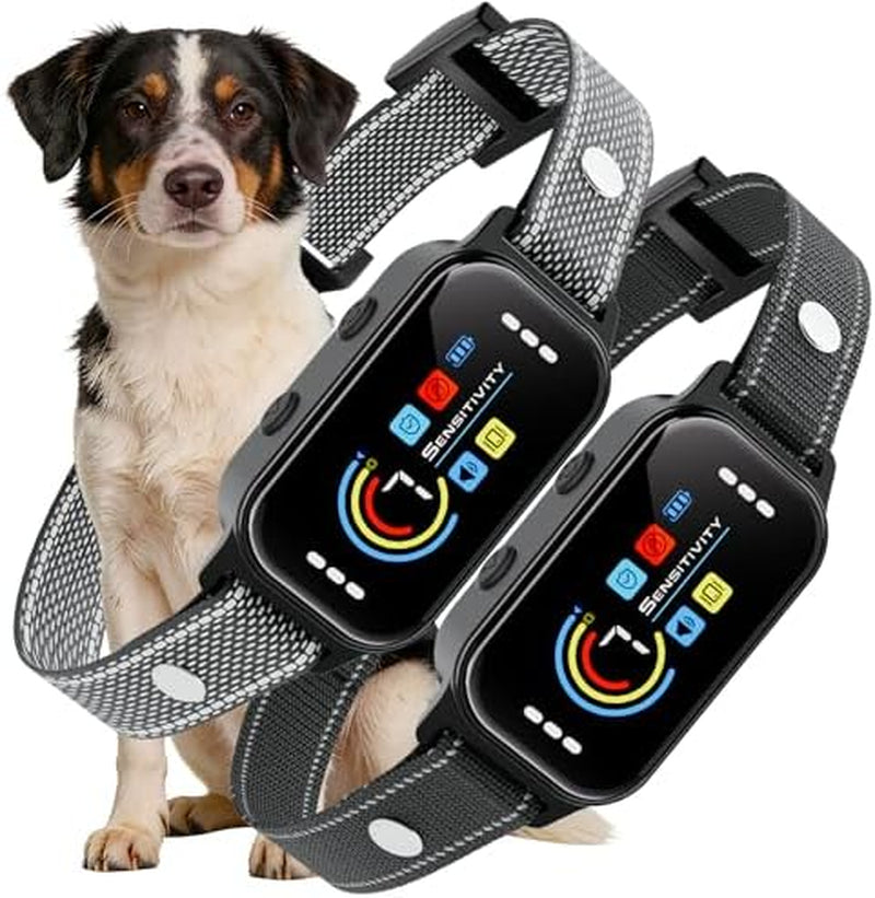 Bark Control Collar Set for Dogs - Adjustable Sensitivity and Training Modes for Pets 11-120 lbs
