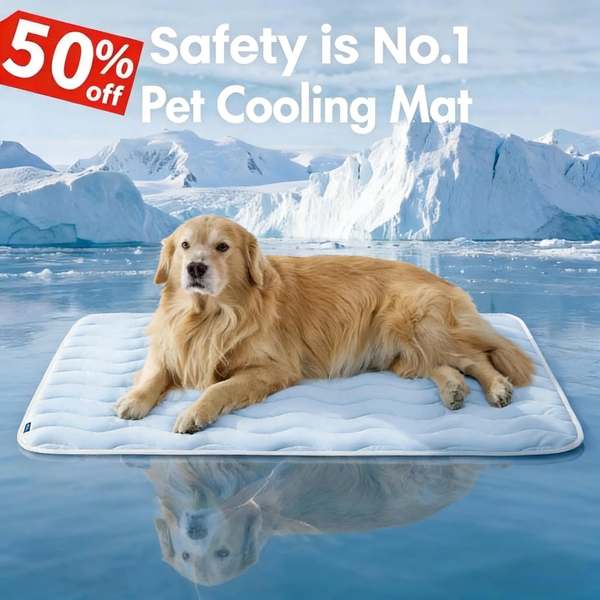 Bedsure Washable Cooling Mat for Dogs – Q-MAX>0.4 Non-Slip Summer Crate Bed for Large Dogs, No Gel or Electricity Required