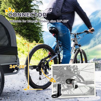 Pet Carrier and Bicycle Trailer for Small to Medium Dogs and Cats - Black and Blue
