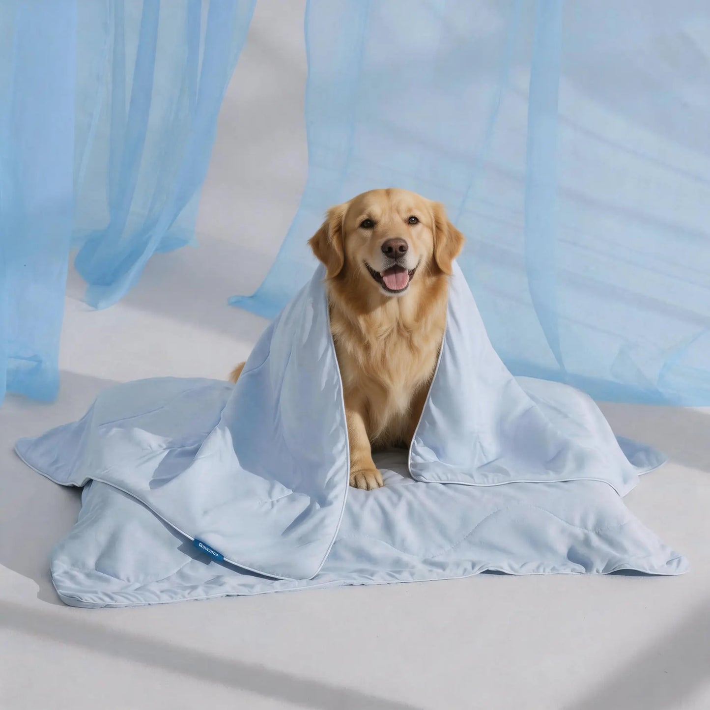 Bedsure Washable Cooling Mat for Dogs – Q-MAX>0.4 Non-Slip Summer Crate Bed for Large Dogs, No Gel or Electricity Required