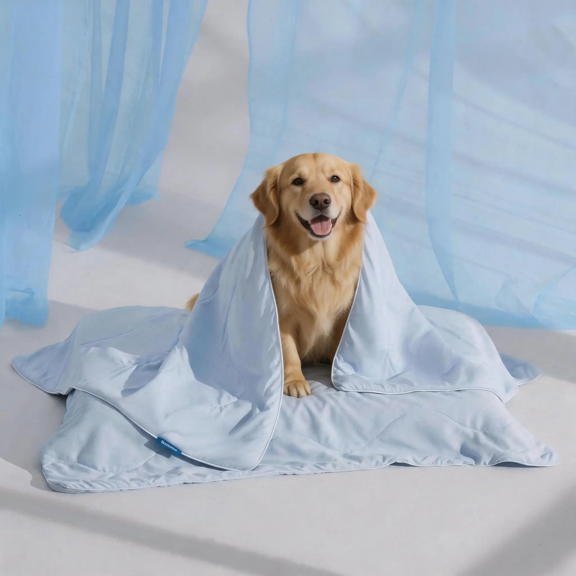 Bedsure Washable Cooling Mat for Dogs – Q-MAX>0.4 Non-Slip Summer Crate Bed for Large Dogs, No Gel or Electricity Required