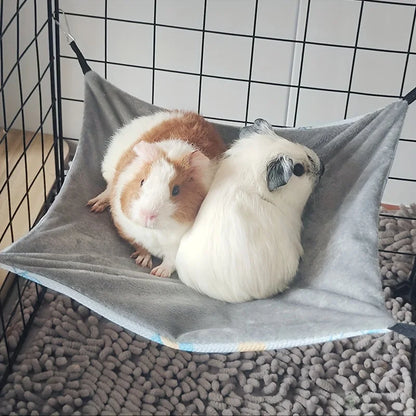 Double-Sided Breathable Summer Hammock for Guinea Pigs - Pet Accessory for Small Animals