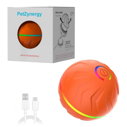 Interactive Dog Ball - Upgraded Durable Motion-Activated Automatic Rolling Toy for Dogs of All Sizes, USB Rechargeable by Springtok