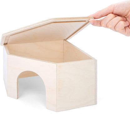Birch Chamber Maze Hamster Hideout - Forest Habitat Decoration for Small Pets Including Hamsters, Mice, and Gerbils