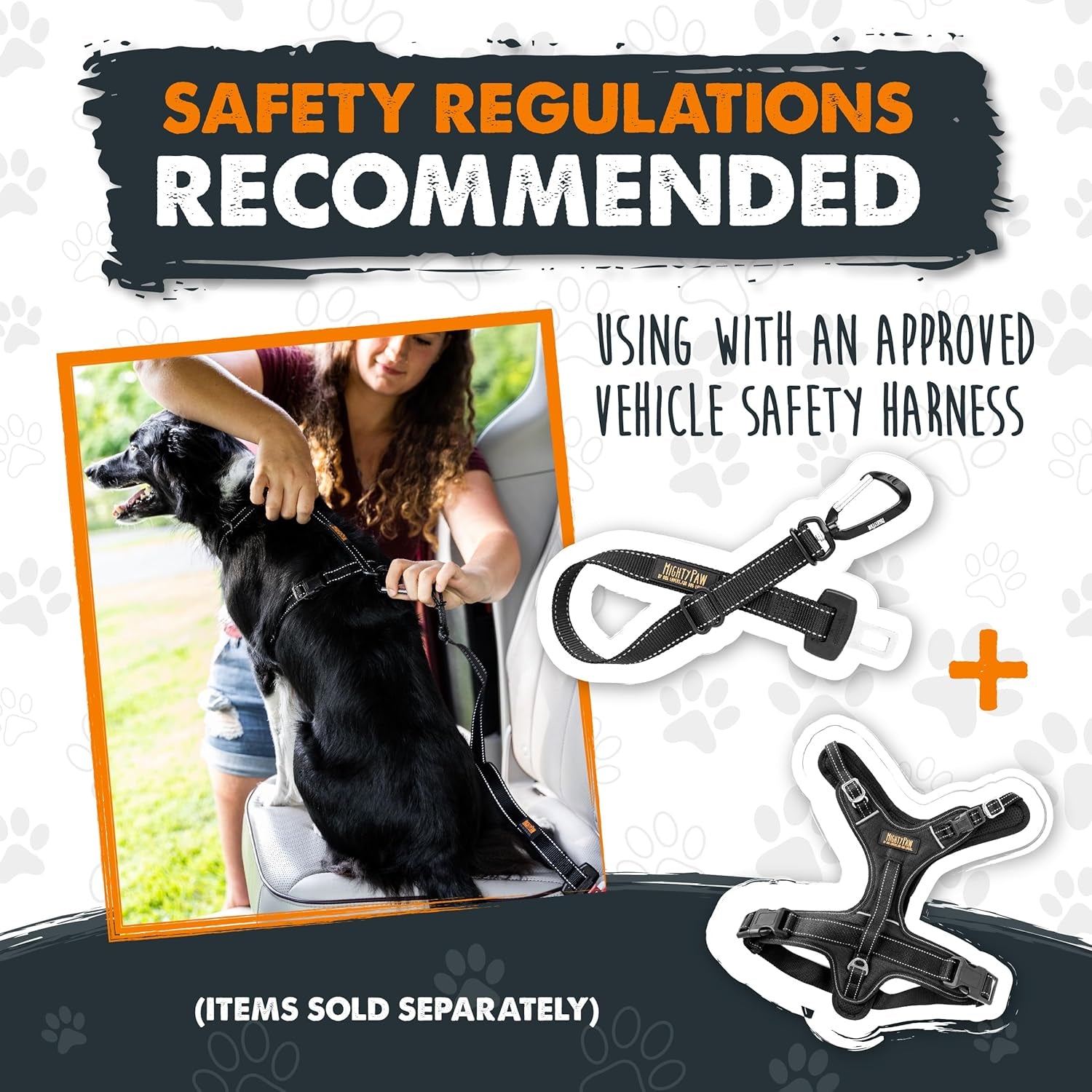Dog Car Safety Seat Belt - Universal Pet Restraint with Premium Materials, All-Metal Hardware, Adjustable Length, and Safety Compliance for Enhanced Canine Protection (Black)