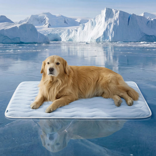 Bedsure Washable Cooling Mat for Dogs – Q-MAX>0.4 Non-Slip Summer Crate Bed for Large Dogs, No Gel or Electricity Required