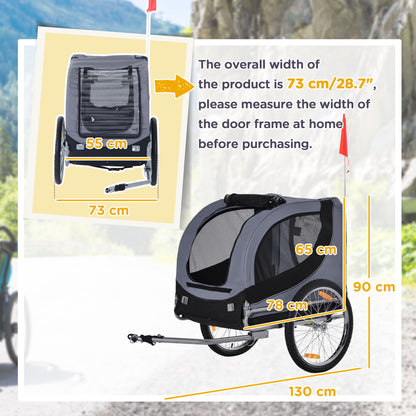 Pet Carrier and Bicycle Trailer for Small to Medium Dogs and Cats - Black and Blue