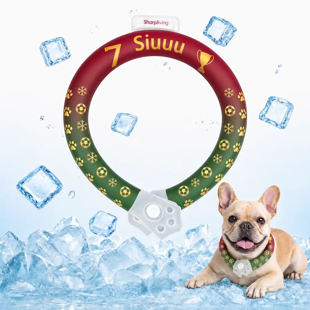 Ultimate Reusable Pet Cooling Collar - Instant 64°F Chill for Dogs & Cats | Sweat-Free, Eco-Friendly Neck Ring for Summer Adventures