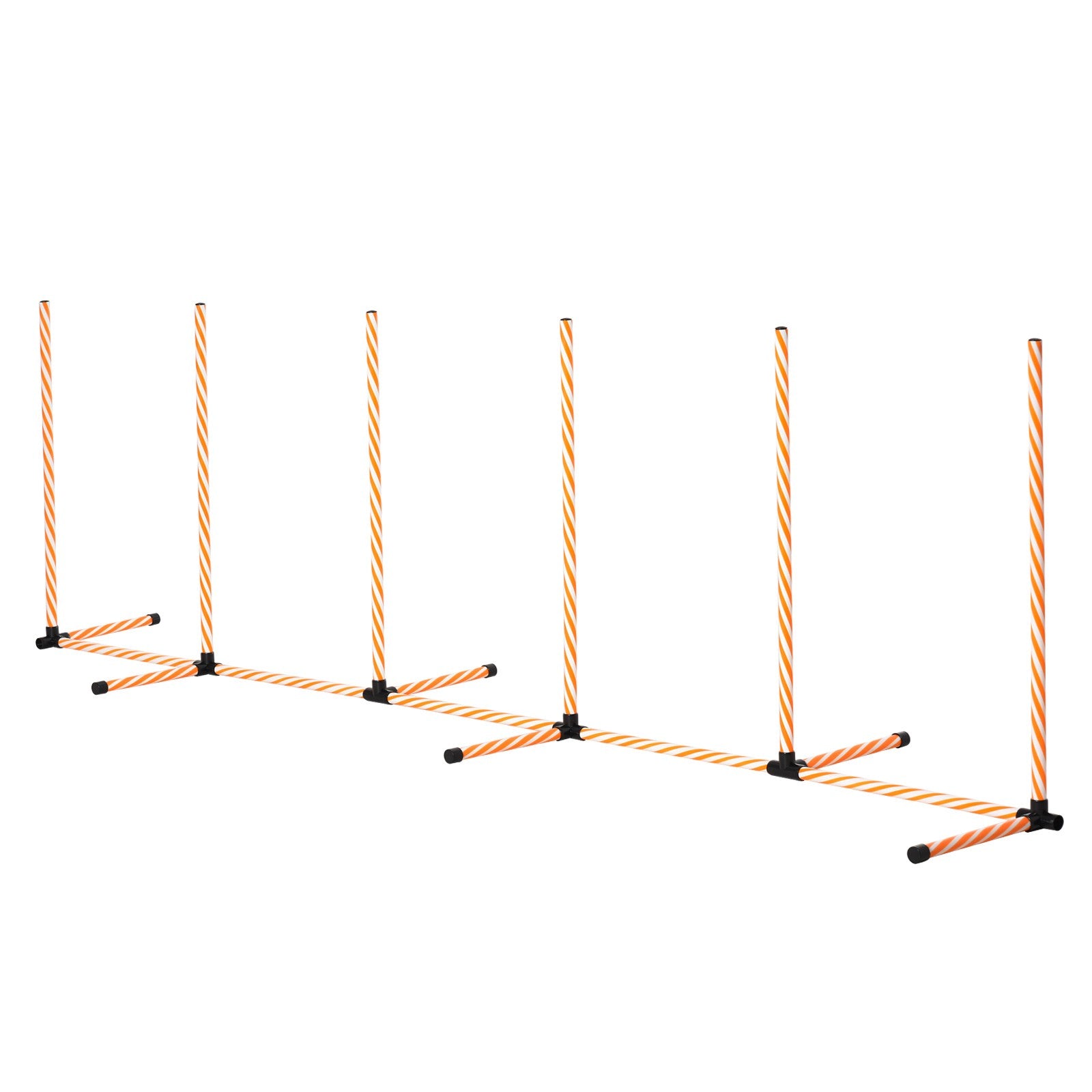 Professional Dog Agility Weave Pole Training Obstacle Course Set with Whistle